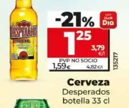 Dia Cerveza Desperados botella 33 cl oferta