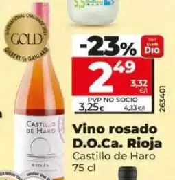 Dia Vino rosado D.O.Ca. Rioja oferta
