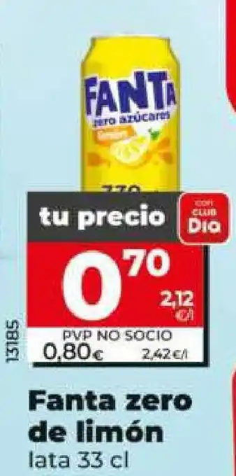 Dia Fanta zero de limón oferta