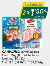 Masymas Campofrío - jamon cocido oferta