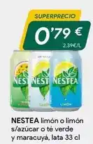 Masymas Nestea - limón o limón s/açúcar o té verde y maracuya oferta
