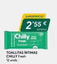 Masymas Chilly - toallitas intimas oferta