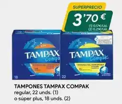 Masymas Tampax - tampones compak oferta