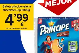 Cash Fresh Lu - galleta principe rellena chocolate oferta