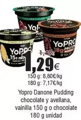 FROIZ Danone - yopro pudding chocolate y avellana oferta