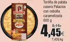 FROIZ Palacios - tortilla de patata casera con cebolla caramelizada oferta
