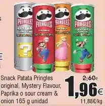 FROIZ Pringles - snack patata original, mystery flavour, paprika o sour cream & onion oferta