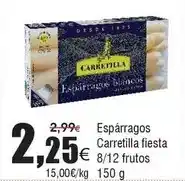FROIZ Carretilla - espárragos fiesta 8/12 frutos oferta
