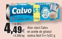 FROIZ Calvo - atun claro en aceite de girasol oferta