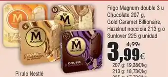 FROIZ Nestlé - frigo magnum double oferta
