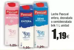 FROIZ Pascual - leche entera, desnatada o semidesnatada oferta