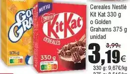 FROIZ Nestlé - cereales kit kat o golden oferta