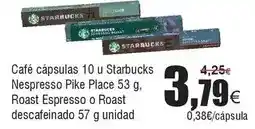 FROIZ Starbucks - café cápsulas 10 u starbucks nespresso oferta