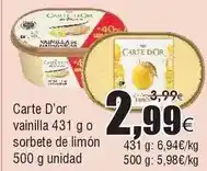 FROIZ Carte d'or - carte d'or vainilla o sorbete de limón oferta