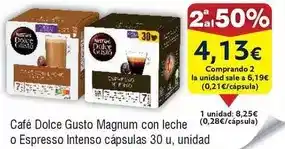 FROIZ Nestlé - cafe dolce gusto magnum con leche o espresso intenso cápsulas oferta