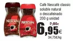 FROIZ Nescafé - café classic soluble natural o descafeinado oferta