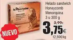 FROIZ La menorquina - helado sandwich honeycomb menorquina oferta
