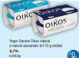 FROIZ Danone - yogur oikos natural o natural azucarado oferta