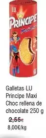 FROIZ Lu - galletas principe maxi choc rellena de chocolate oferta