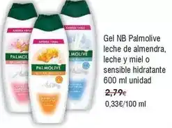 FROIZ Palmolive - gel nb leche de almendra leche y miel o sensible hidratante oferta