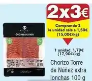 FROIZ Torre de núñez - chorizo torre de núñez extra lonchas oferta