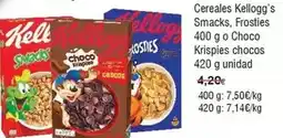 FROIZ Kellogg's - cereales smacks, frosties o choco krispies chocos oferta