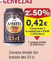 FROIZ Amstel - cerveza oro tostada oferta
