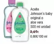 FROIZ Johnson's - aceite original o aloe vera oferta