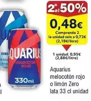 FROIZ Aquarius - aquerius melocoton rojo o limon oferta