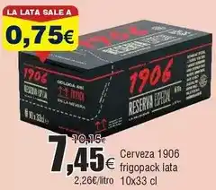 FROIZ 1906 - cerveza frigopack oferta
