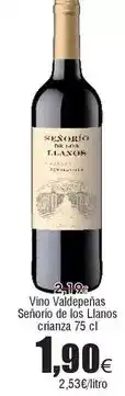 FROIZ Señorío de los llanos - vino valdepenas oferta