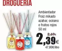FROIZ Froiz - ambientador mikado azahar, océano o frutos rojos oferta