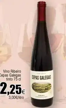 FROIZ Vino ribeiro cepas galegas tinto oferta