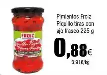 FROIZ Froiz - pimientos piquillo tiras con ajo frasco oferta