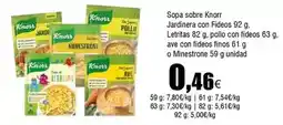 FROIZ Knorr - sopa sobre oferta