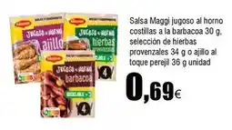 FROIZ Maggi - salsa jugoso al horno costillas a la barbacoa oferta