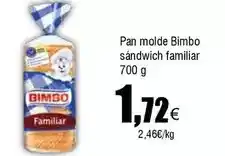 FROIZ Bimbo - pan molde sandwich familiar oferta