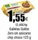 FROIZ Gullón - galletas zero sin azucares chip choco oferta