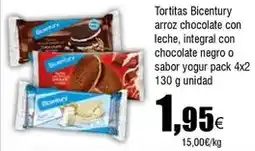 FROIZ Bicentury - tortitas arcoz chocolate con leche, integral con chocolate negro o sabor yogur oferta