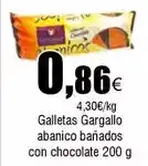 FROIZ El corte inglés - galletas gargallo abanico bañados con chocolate oferta