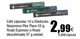 FROIZ Nespresso - café cápsulas 10 u starbucks oferta