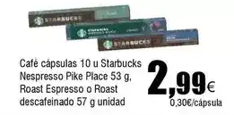 FROIZ Nespresso - café cápsulas 10 u starbucks oferta