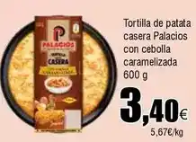 FROIZ Palacios - tortilla de patata casera con cebolla caramelizada oferta