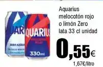 FROIZ Aquarius - aquerius melocoton rojo o limon zero oferta