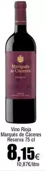 FROIZ Marqués de cáceres - vino rioja oferta