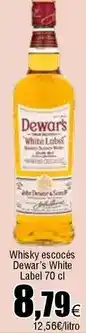 FROIZ Dewar's - whisky escocés white label oferta