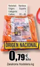 FROIZ Origen - zanahoria hosteleria oferta