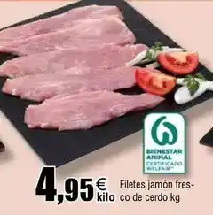 FROIZ Filetes jamón fres-co de cerdo oferta