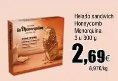 FROIZ Helado sandwich menorquina oferta
