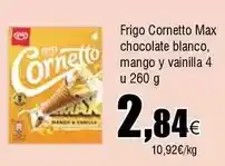 FROIZ Cornetto - frigo max chocolate blanco mango y vainilla oferta